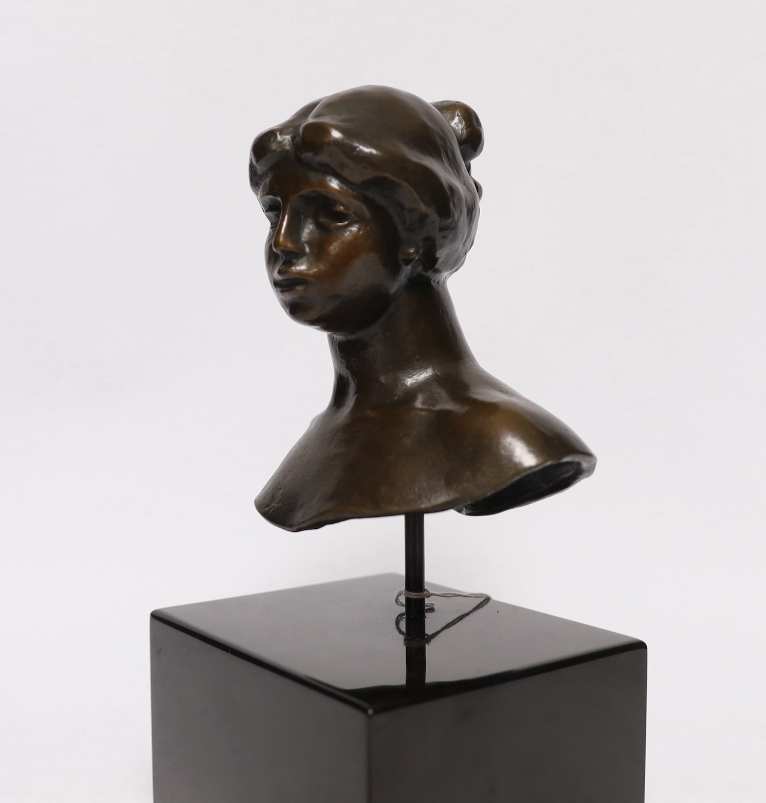 A House of Renoir reproduction bronze bust, ‘Tête de Petite Venus a la Pomme’ 10/99 AZB, 24cm high